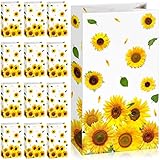 28 Pieces Sunflower Party Favor Bags Sunflower Party Goodie Treat Gift Candy Bags for Sunflower...