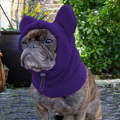 Gorro de Invierno para Perro con Orejeras y Bufanda Violeta miniatura 6