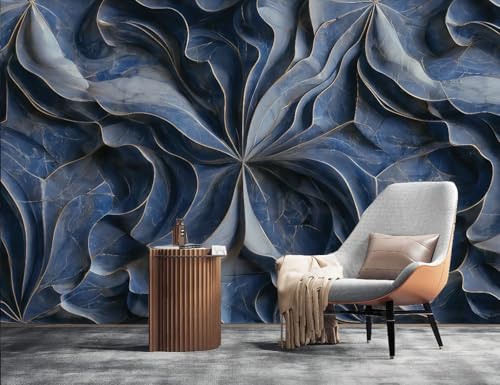Papier peint relief abstrait pour masquer défauts mur 3D - 4
