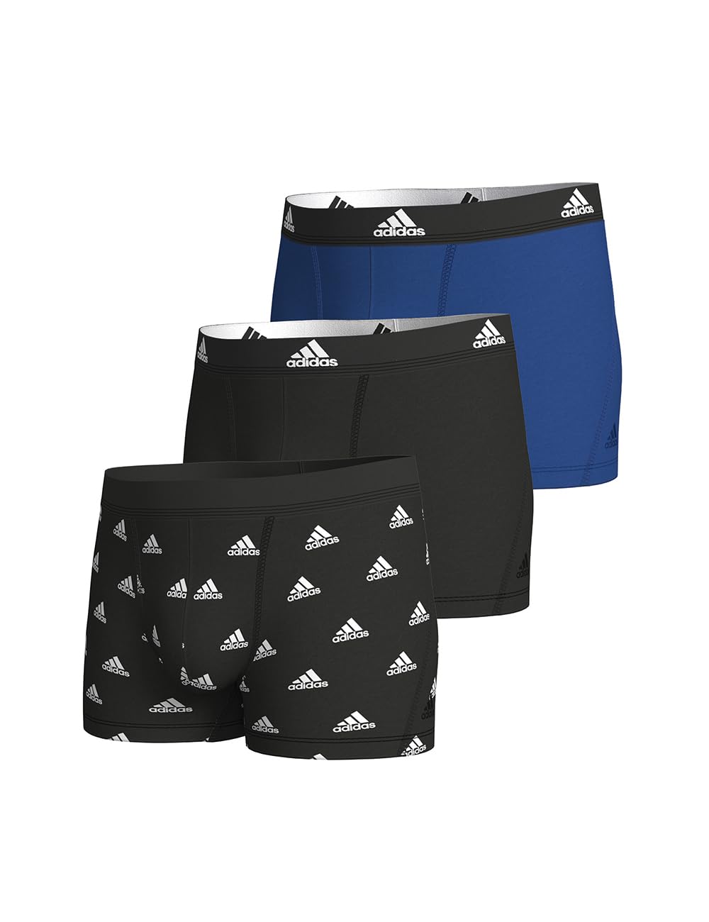 adidas Herren Trunk (3PK) -Active Flex Cotton 4A1M02 Boxer Briefs, 913 Multicolor 2, S (Pack of 3)
