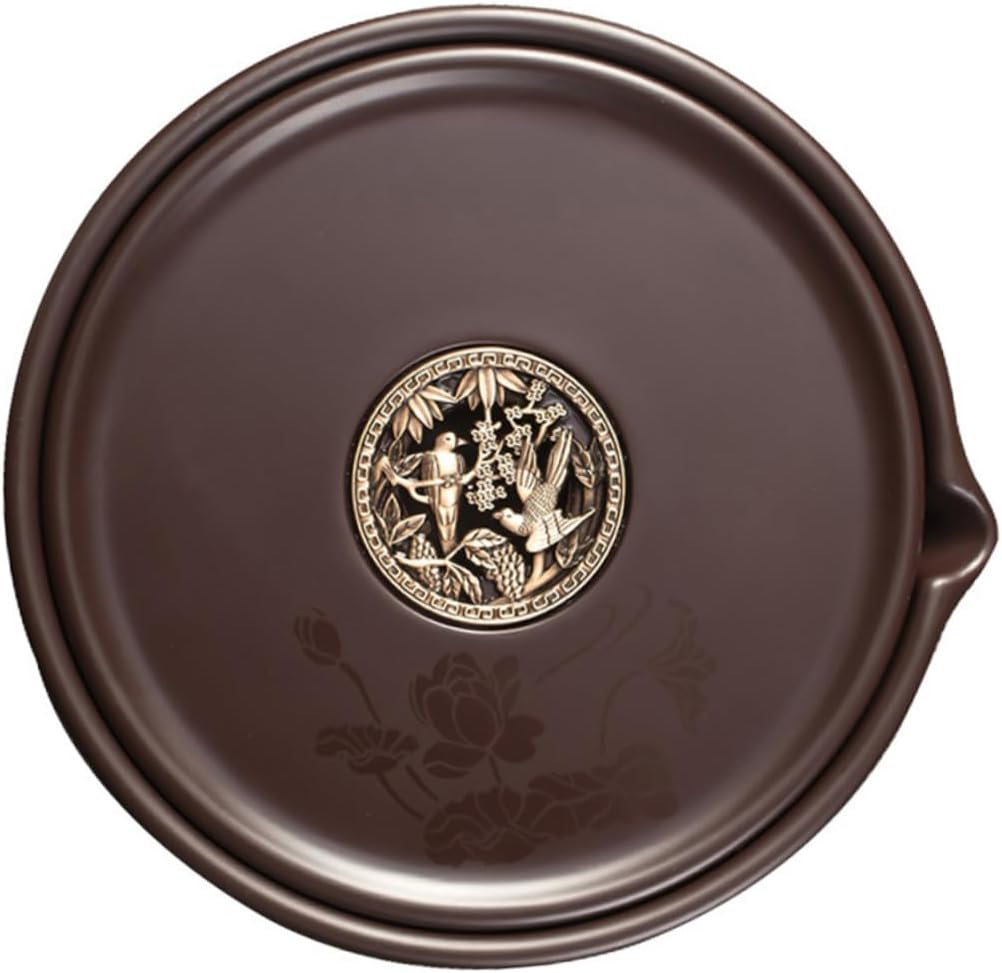 PRETYZOOM 1pc Tea Tray Mat Chinese Style Teapot Tray Elegant Serving Tea Kettle Plate
