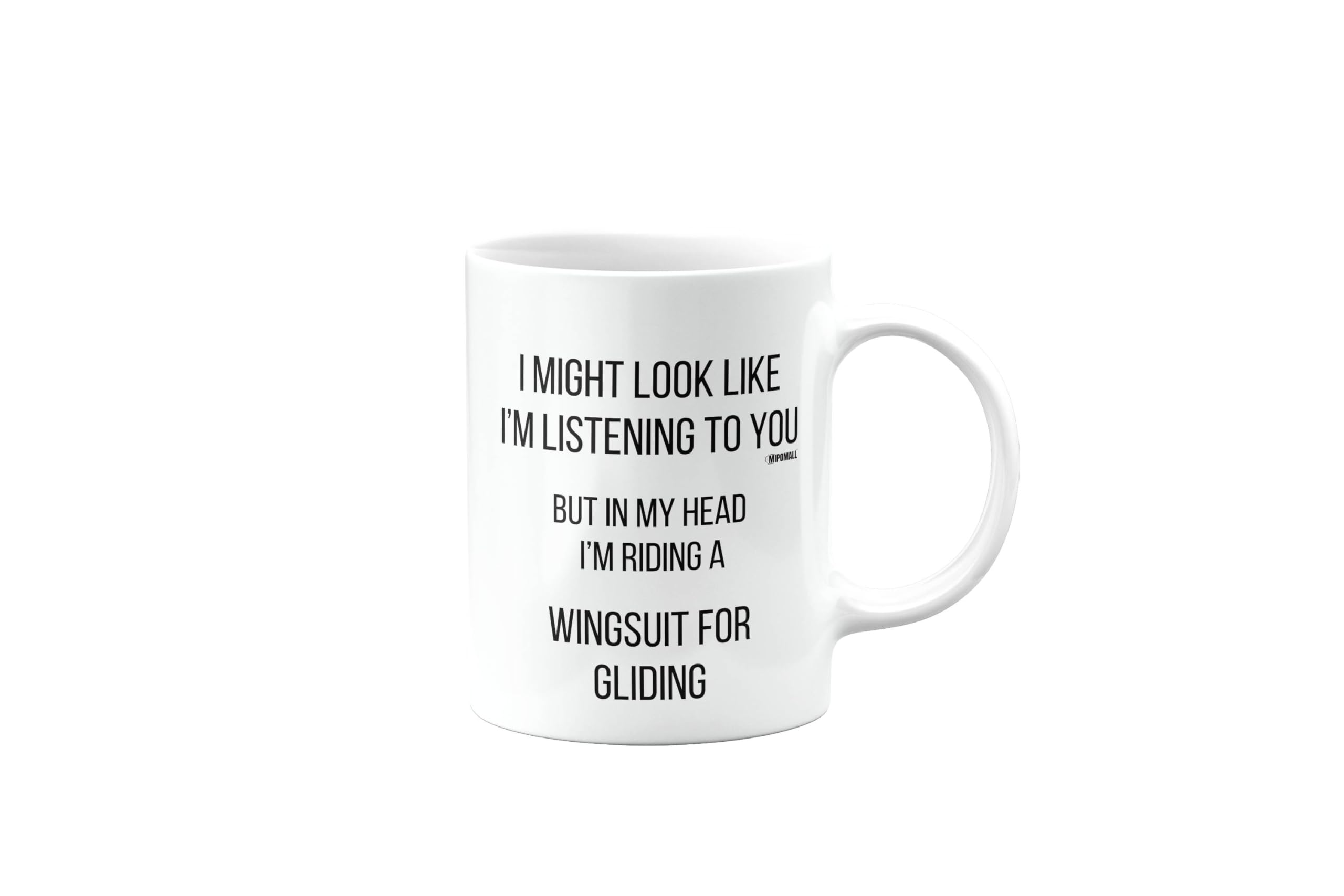 Wingsuit for Gliding, Birthday Gifts for Men or Women or Bestfriend, Funny Mug, Joke, Gag or Silly, Gift for Someone who Loves, Secret Santa, Presents for Christmas, I'm Riding, mm-CA_231_189