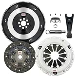 ClutchMaxPRO Performance Stage 2 Clutch Kit with Chromoly Flywheel with Fork Compatible with Acura CSX RSX TYPE-S TSX ILX K20 Honda Accord Civic Si K20A2 K20A3 K20Z1 K20Z3 K24A 2.0L 2.4L