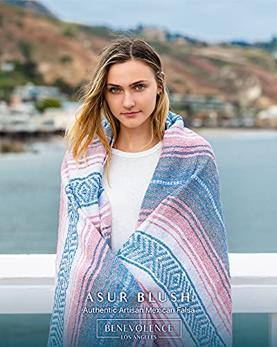 Authentic Yoga Mexican Blanket (Azure) - Image 3