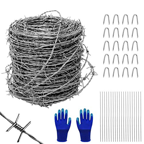 Alambre de apilamiento 1.8 mm x 10 m (32.8 pies), Alambre de artesanía de 4 Puntos de Calibre 18, Malla de Alambre galvanizado, Ideal para Jardines de balcón o artesanías, cercas de Alambre, etc.