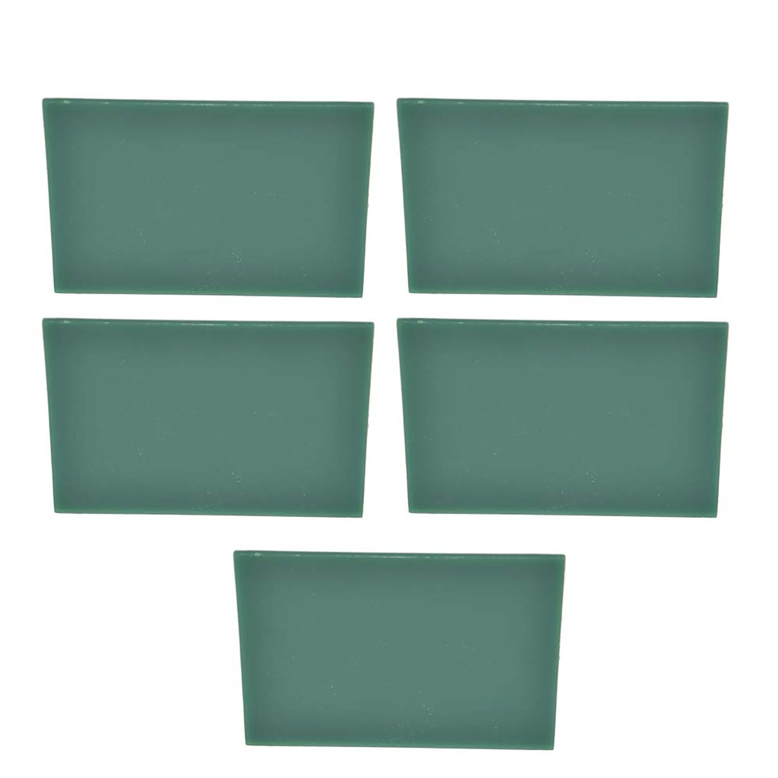 보석 모델링 왁스 5개입 보석 왁스 시트 2MM 두께 조각용 왁스 시트 녹색 고밀도 슬라이스 조각용 왁스 조각 및 모델링용 70 X  90 X 2MM-Freehip.co.kr