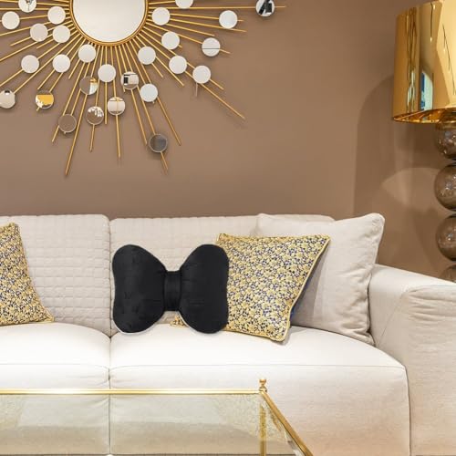 Coussin de chaise de bureau nœud papillon pour soulager le dos et décorer le salon