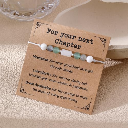 Natural Healing Crystal Bracelet for Your Next Chapter Triple Protection Evil Eye Bracelet Jewelry Gifts for Women Men Coworkers Friends Besties2