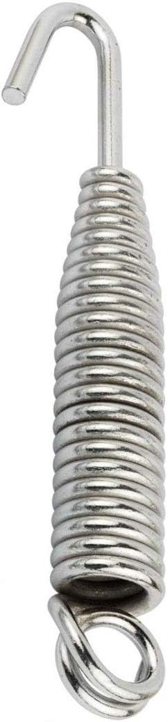 Alloy Steel Heavy Duty Zula Bearing Spring with Hooks & Links | 360° Rotating Hammock & Porch Swing Spring | 150kg Capacity | Multiple Finishes & Pack Options (Silver Finish, Spring Pack of 1)