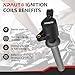 Ignition Coil Pack Set of 6 Compatible with 3.0 V6 2001 2002 2003 2004 2005 2006 2007 2008 Ford Escape, Ford Five Hundred 500, Freestyles, Taurus, Mazda Tribute, Mercury Mariner Montego Sable, DG500