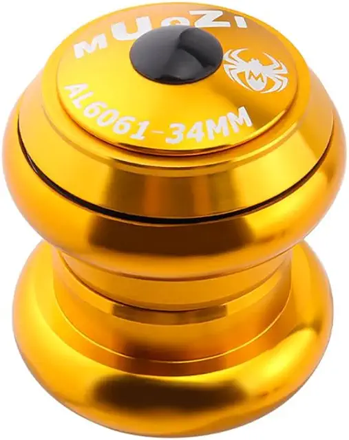 Styrserie Aluminiumlegering Mountain Bike Front Gaffel Head 34mm Halvt Dolda Rör Skålmontering Cykeldelar Lock