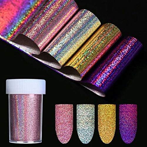 Western world Nail Art 10 (4CM*10CM) Nail Foil Nails Sticker Colored Metallic Nail art decoration Transfer Foils-image-42