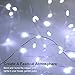 GDEALER 4 Pack Fairy Lights Christmas Decor 16.4 Ft 50 Led Battery Operated with Remote Waterproof 8 Modes Twinkle Firefly String Lights for Party Bedroom Wedding Decorations - White