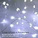 GDEALER 4 Pack 16.4 Feet 50 Led Fairy Lights Battery Operated with Remote Control Timer Waterproof Copper Wire Twinkle String Lights for Bedroom Indoor Outdoor Wedding Dorm Decor Cool White