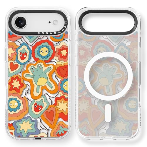 Coque iPhone Air Magsafe Rosarnnah transparente antichoc avec motif grenouille