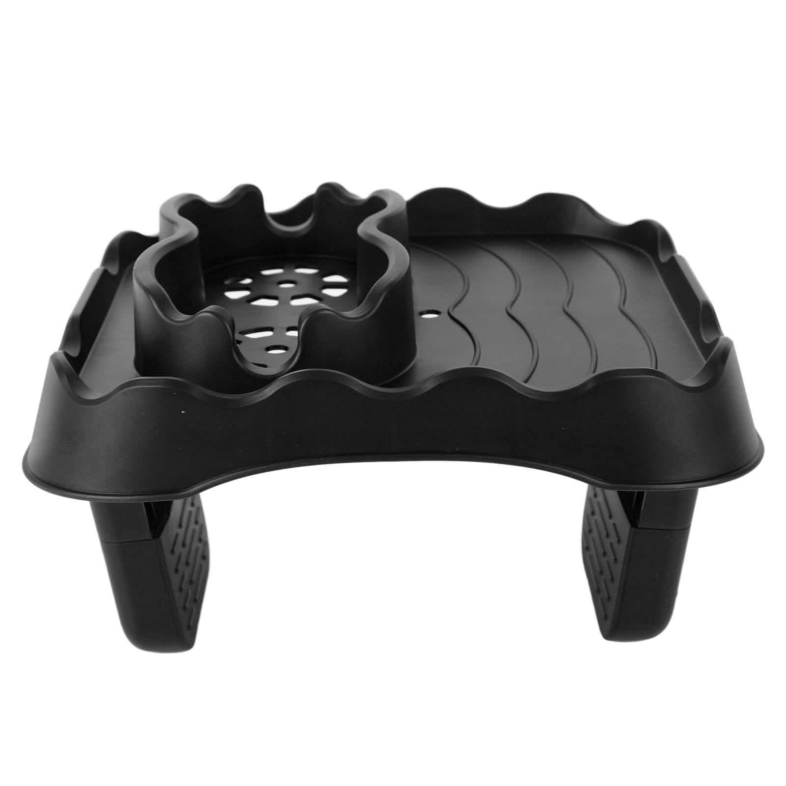 jerss Adjustable Hot Tub Side Table, Clip Design Widely Used Nonslip Hot Tub Table Tray TPU for Swimming Pool (Grey)