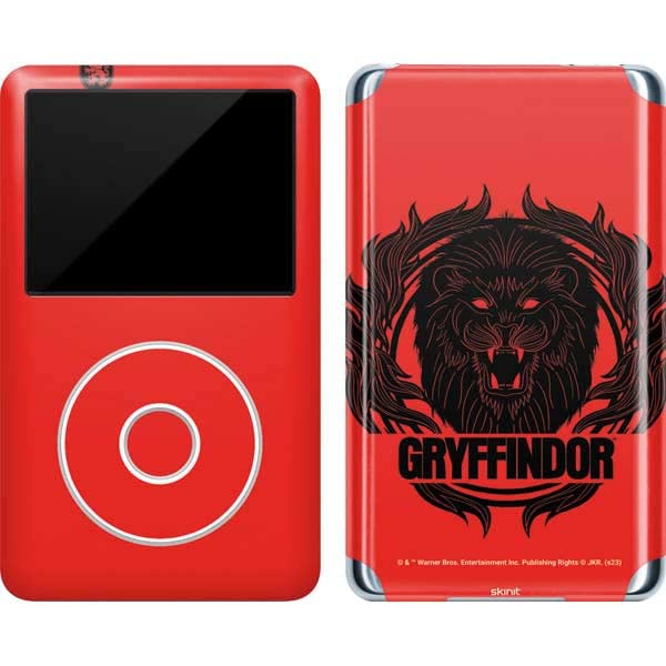 Skinit Decal MP3 Player Skin Compatible with iPod Classic (6th Gen) 80GB - Officially Licensed Warner Bros Gryffindor Illustration Design