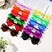 Bantoye 12 Pcs Heart Shaped Sunglasses Colorful Trendy Rimless Sunglass Candy Color Party Favors for Women, Multicolor 1