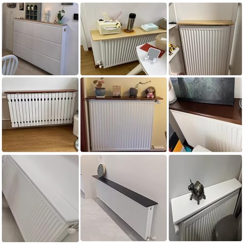 Étagère flottante pour radiateur créez un espace déco anti-poussière dans votre salon ou hôtel