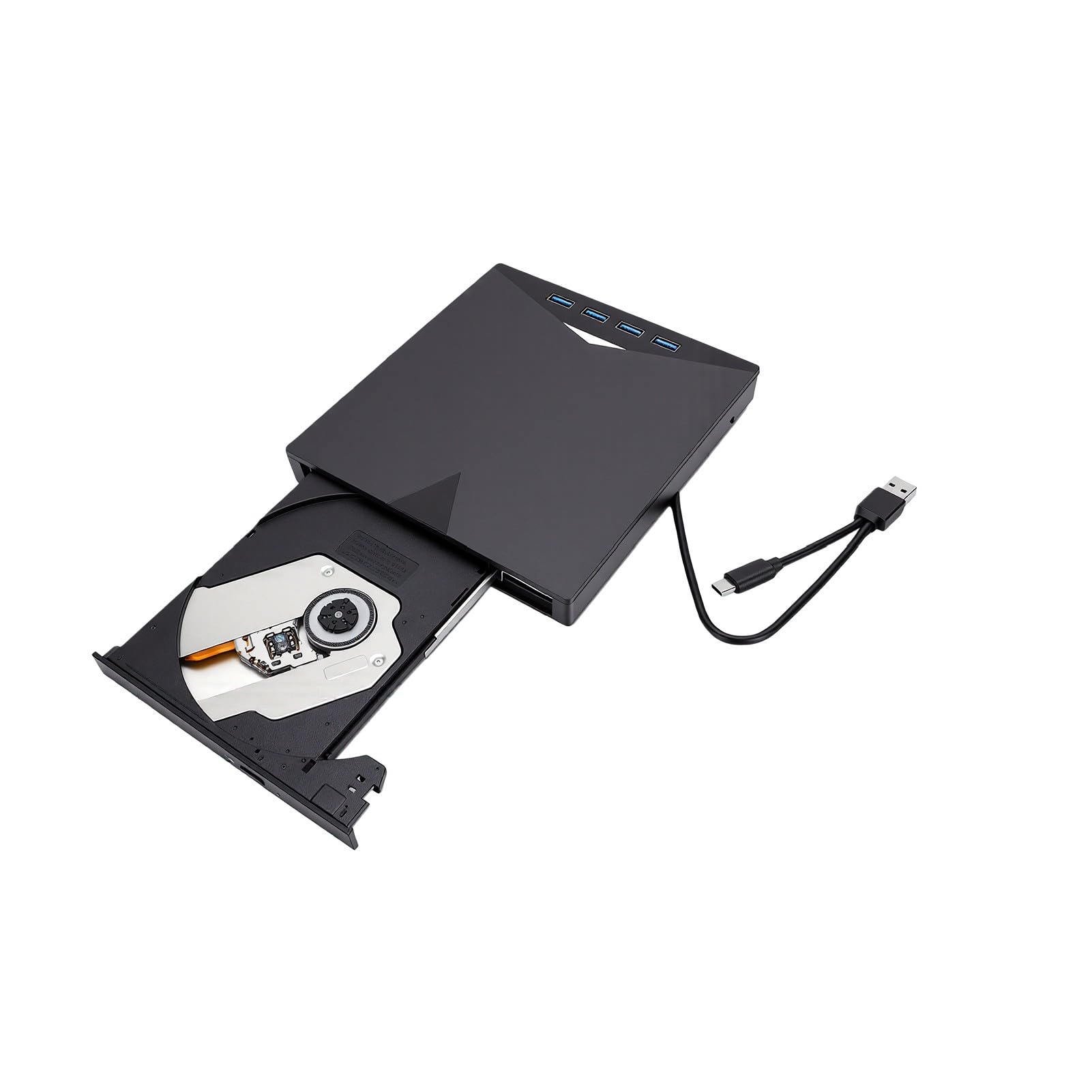 Jectse Zewnętrzny Napęd CD-DVD 2 w 1, Odtwarzacz DVD USB 3.0 i Typu C