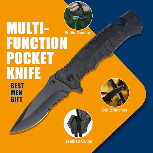 image for EchoVenrek 11-in-1 Emergency Survival Kit for Men, Outdoor Gear for Ca