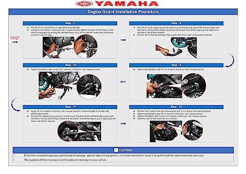 Image of Yamaha Engine Crash Guard Black for MT 15 Ver. 1, Ver. 2 and XSR155 (BKJF43B00000)