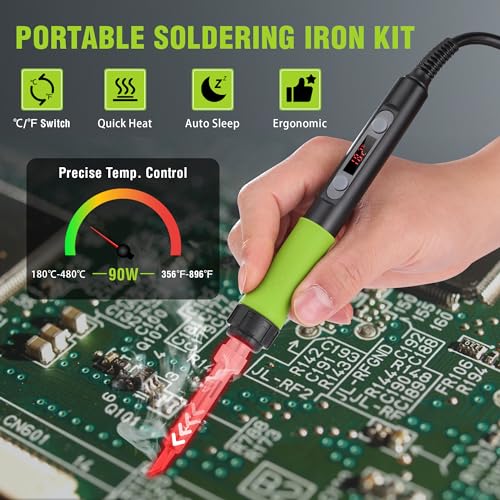 Workpro Soldering Iron Kit, 90W Soldering Gun With Digital Display And Iron Tips thumb #1