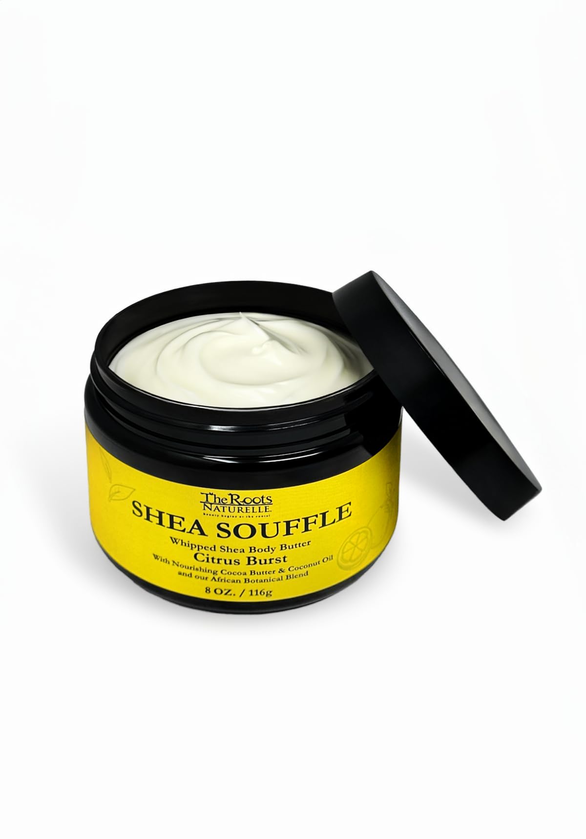 The Roots Naturelle Whipped Shea Butter Body Butter A deliciously thick whipped oil body crème, laced with notes of citrus. Deeply hydrates with an intoxicating scent