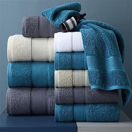 Toalla de cara y cabello para el hogar: pack de 4 toallas de algodón estilo hotel 3