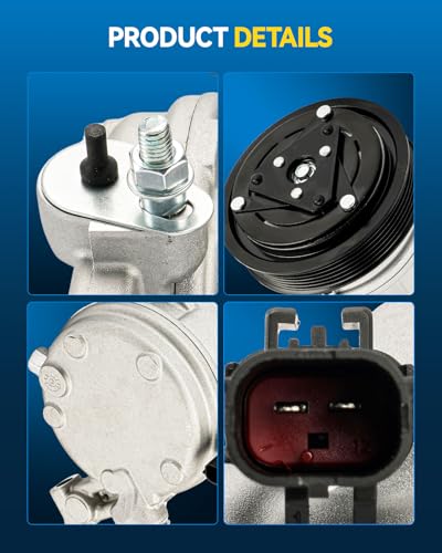 Image of PHILTOP R5111406AD NEW Air Conditioner AC Compressor with Clutch for Jeep Liberty 2007-2008, 2006 3.7L, Dodge Nitro 2007-2008 3.7L