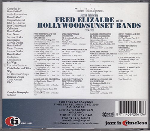 Jazz In California, 1924-1926