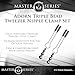 Master Series Adornar conjunto de Abrazadera de Pezón de Triple Cordón - 64 gr
