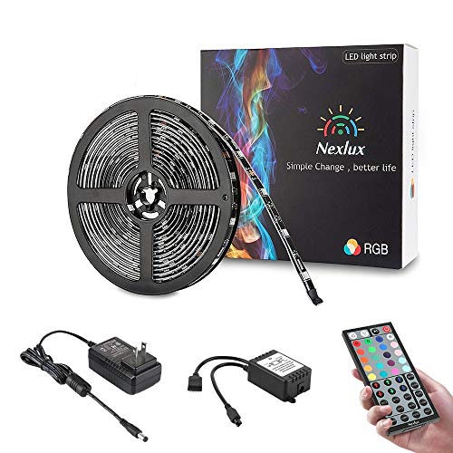Nexlux WiFi LED Strip Lights, 16.4ft 150 LEDs Waterproof Smart Phone Controlled Light Strip LED Kit 5050 LED Lights,Working with Android and iOS System,Alexa, Google Assistant