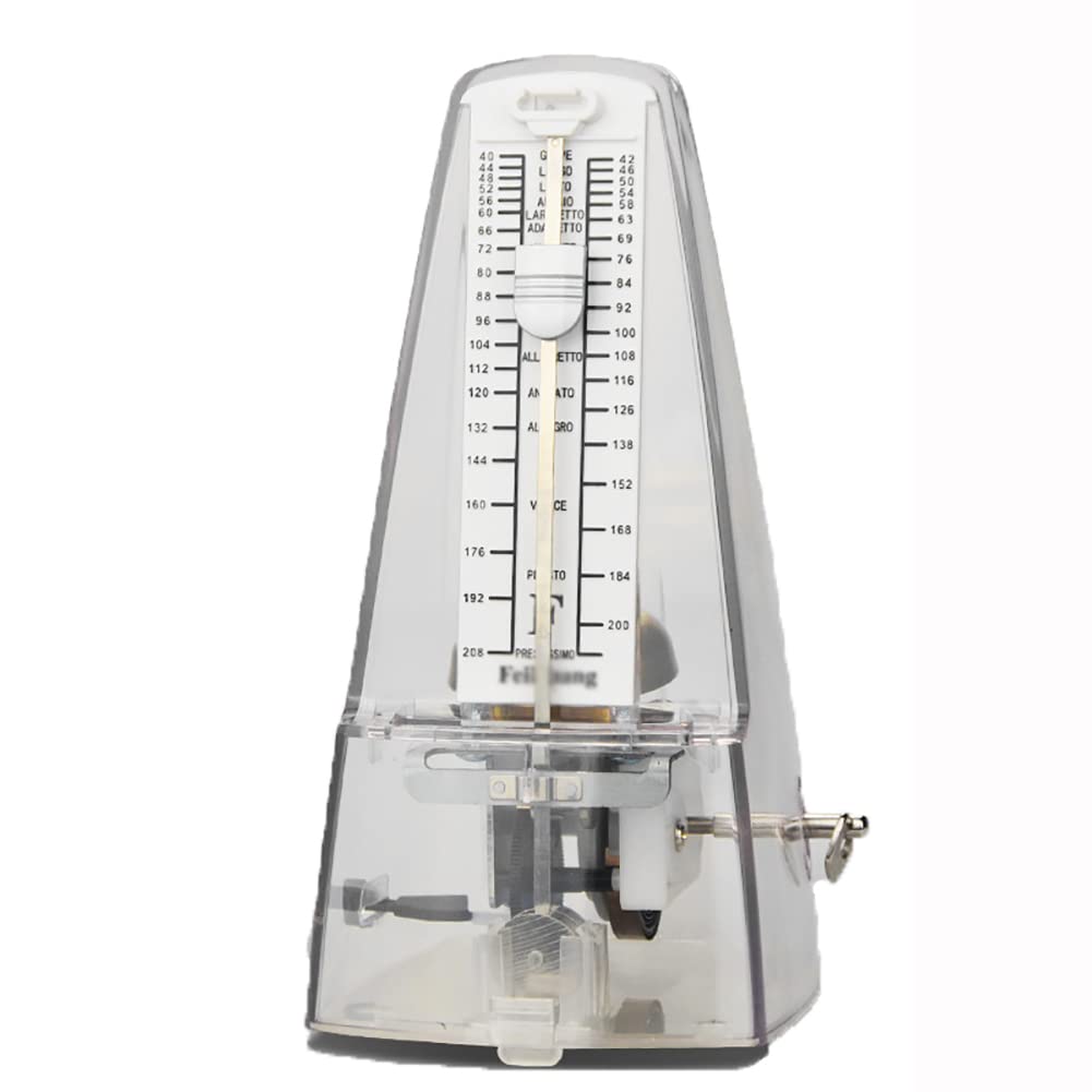 Métronome mécanique transparent haute précision pour piano et guitare