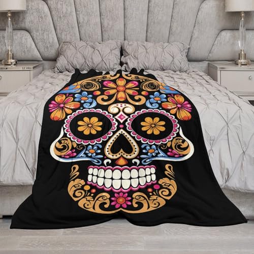 Couverture tête de mort en polaire premium supérieure douce et confortable - 6