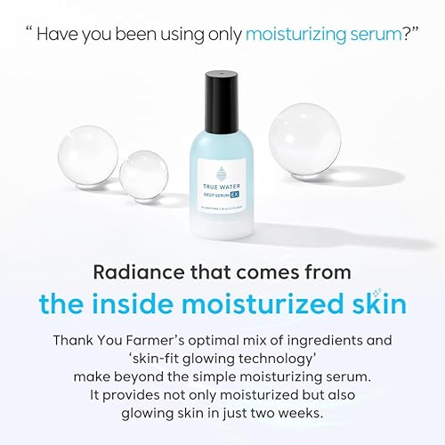 Miniatura 7 de THANKYOU FARMER True Water Deep Serum EX 2.11 fl oz (2.0 fl oz) - Suero de ácido hialurónico coreano para cara, esencia de fito-mucina, suero