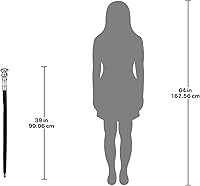 Vista 4 de Design Toscano Colección Emperatriz: Bastón Dapper Dan de madera maciza, cereza