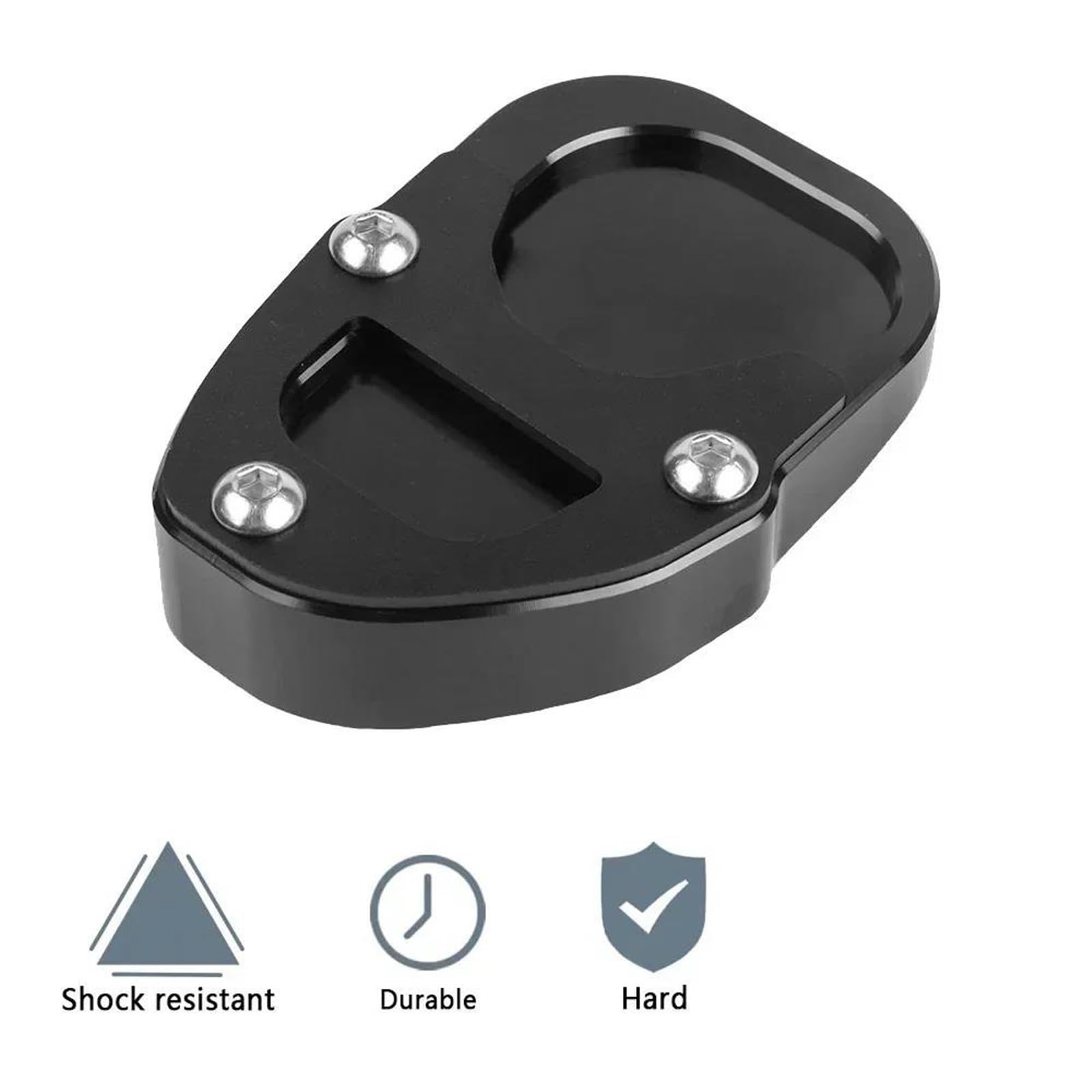 Rivestimenti Laterali Moto Cavalletto Cavalletto Laterale Piede Ingranditore Piastra di Estensione Pad per B&MW per T Racer per Scrambler 2017-2023(Argento)