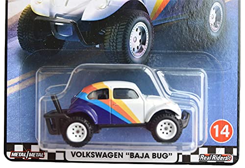 Hot Wheels Volkswagen Baja Bug Blanco 1:64 miniatura 2