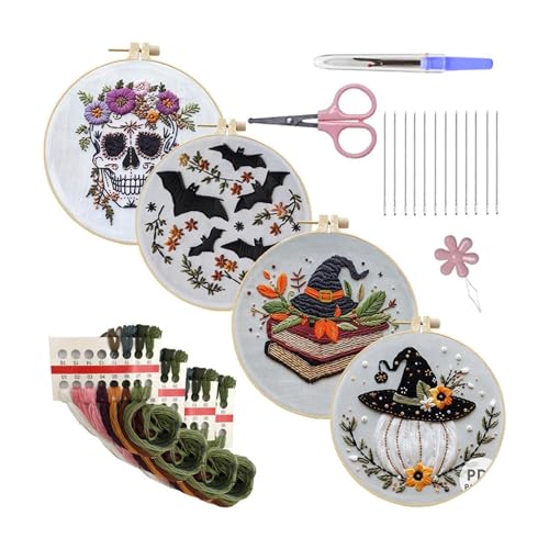 Kits de point croix d'automne gothique idée cadeau Halloween loisirs créatifs pour femmes
