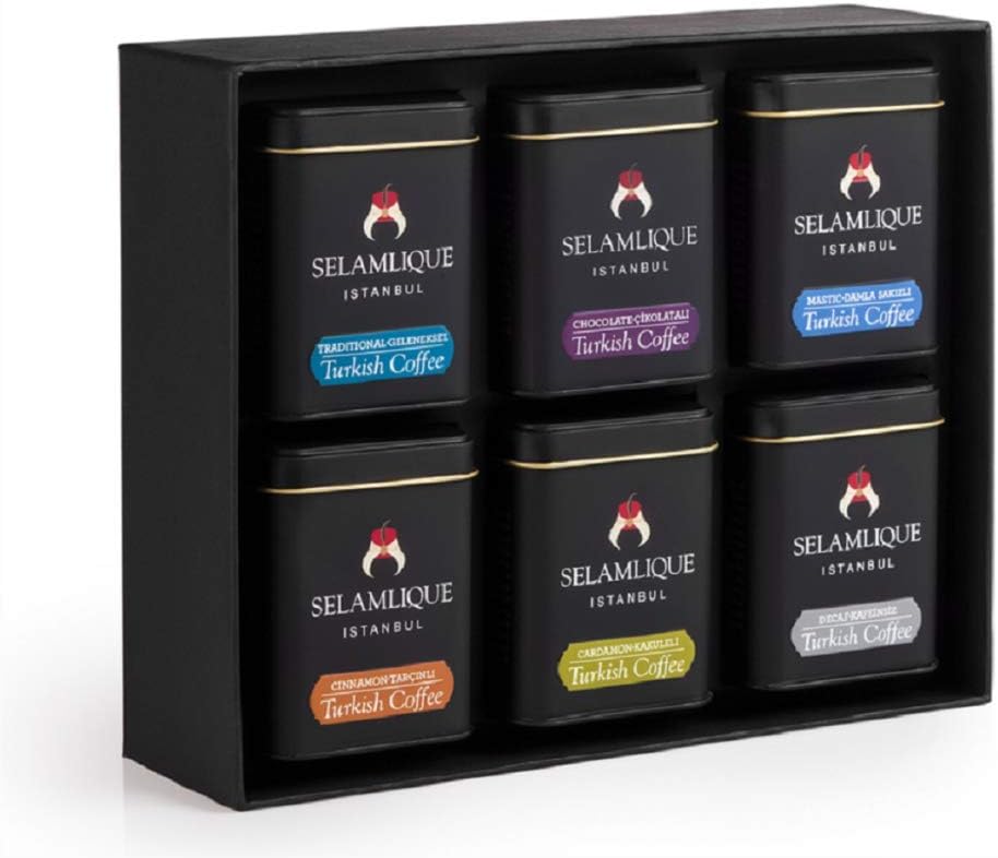 Selamlique Turkish Coffee Collection, 6 x 125g Selection
