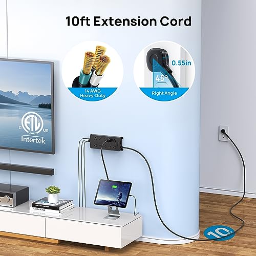 Image of TROND Surge Protector Power Strip 10ft, 4000J, ETL Listed