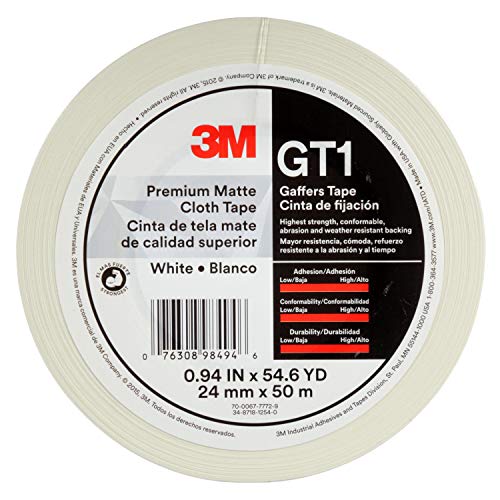Image of 3M 98494 Tape GT1 24 mmx50 M 11 mil, White