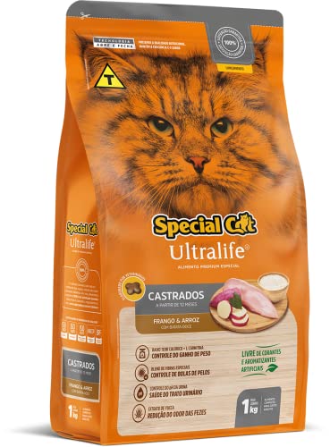 Ração Special Cat Ultralife Castrados Frango e Arroz 1kg