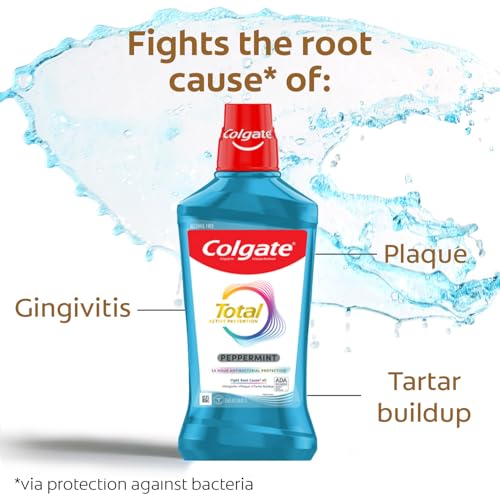 Image of Colgate Total Pro-Shield Mouthwash, Peppermint - 500 mL (6 Pack)