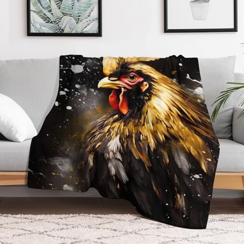 Couverture flannel coq plaid durable de haute qualité pour chaise à repos