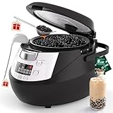 WantJoin Boba Cooker - 6L Commercial Automatic Bubble Maker Machine Pearl Warmer Cooking Pot for Milk Tea Tapioca Pearls, 900W