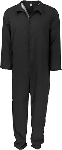 Largemouth Enterizo con nudo deslizante para hombre adulto, disfraz de Halloween de Apocalipsis con cremallera (mediano), color negro