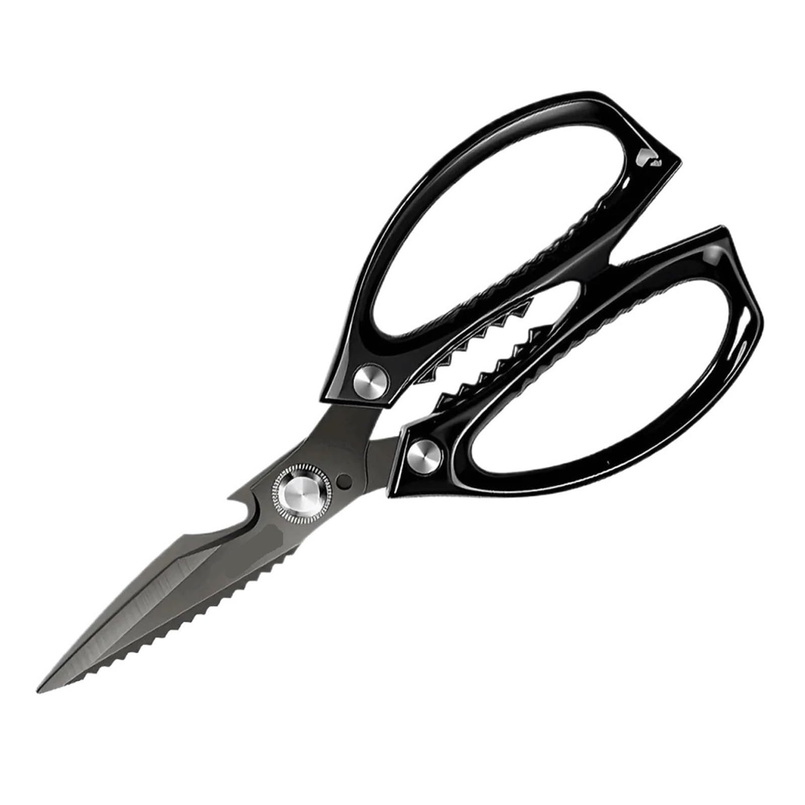 Juego de tijeras cocina multifunción titanio negro, profesionales for aves corral y huesos for cortar pollo, pato, pescado, mariscos barbacoa(Scissors)