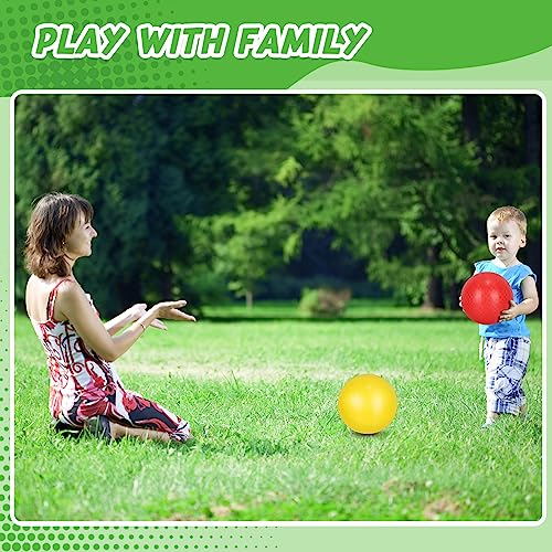 Jerify 10 Pcs Dodgeball Playground Balls, Colorful Bouncy Balls Inflatable Pvc Play Kickball Dodgeballs For Kids And Adults In Ball Games, Gym, Yoga Exercises, School Party Supplies (10 Inch) #TOP3